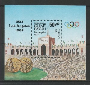 Thematic Stamps Sports - GUINEA BISSAU 1983 OLYMPICS MS STADIUM mint