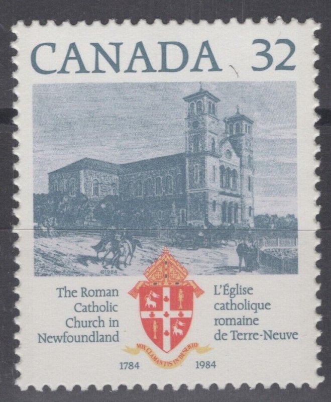 ZAYIX - 1984 Canada 1029 MNH Saint Joh's Basilica - Churches 060422S16M