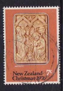 New Zealand 1976 Christmas Nativity - 7c used