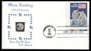 #2419 Moon Landing Doback FDC