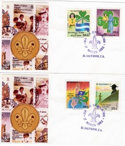 El Salvador 1982 Sc 945-6, C511-2 FDC 2