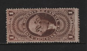 R74c F-VF used revenue stamp neat cancel nice color cv $ 350 ! see pic !