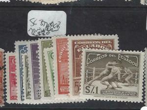 ECUADOR  (P0203B)    SC 377-81, C 65-8    MNH