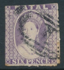 Natal 1863-65 SG 23 6d Lilac Crown CC Watermark Used