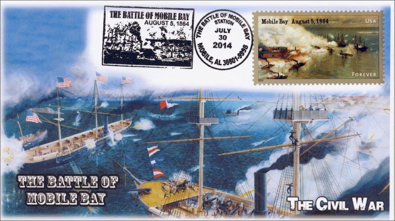 SC 4911, 2014, Battle of Mobile Bay, Civil War,  Black and White Pictorial