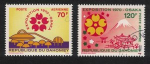 Dahomey World Fair EXPO 70 Osaka 2v 1970 CTO SC#C124-C125 SG#403-404 MI#420-421