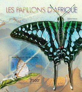 BURUNDI 2012 - Butterflies of Africa II S/S. Official issues.