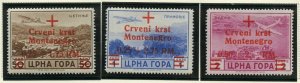 GERMAN OCCUPATION OF MONTENEGRO  MINT HINGED  STAMPS AS SHOWN