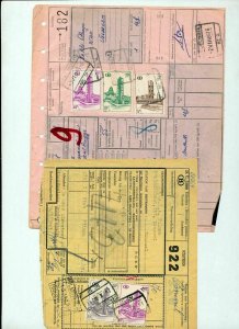 Belgium 1960s Railway Parcel Revenue Documents x 27 (ZZ1522