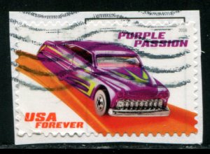 5321 US (55c) Hot Wheels - Purple Passion SA,  used on paper