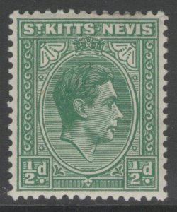 ST.KITTS-NEVIS SG68 1938 ½d GREEN MTD MINT