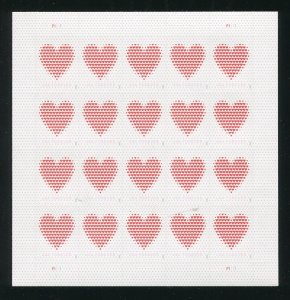 5431 Love Hearts Sheet of 20 Forever Stamps MNH 2020 