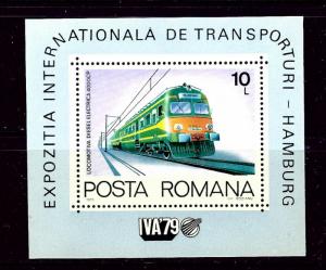 Romania 2939 MNH 1979 Train S/S