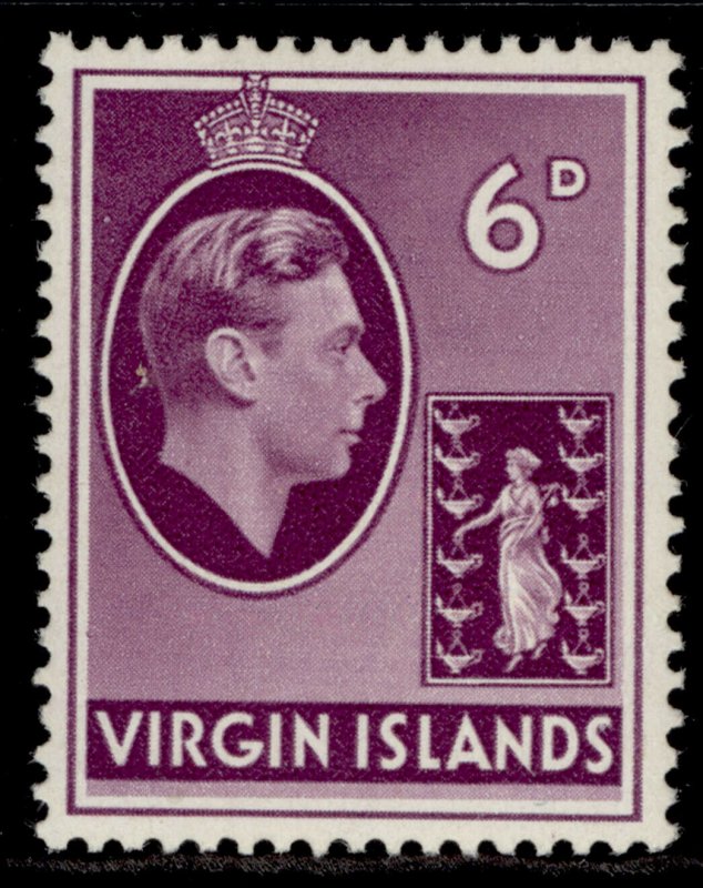 BRITISH VIRGIN ISLANDS GVI SG116a, 6d mauve, M MINT.