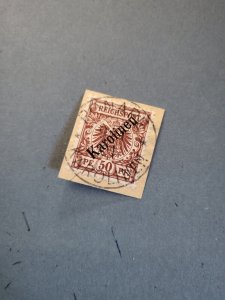 Stamps Caroline Islands Scott #6 used on a piece