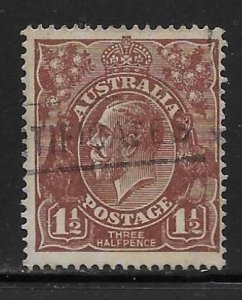 Australia 63a 1 1/2d KGV Used (z1)