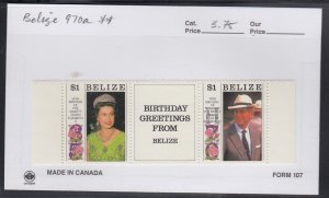 Belize 969-70 QEII Birthday mnh