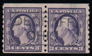 MALACK 394 F-VF, Pair, thin, town cancel, robust color! v0185