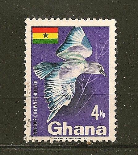 Ghana 291 Rufous Crown Roller Used