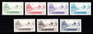 LEBANON- LIBAN MNH SC# C200-C206 SKI AT THE CEDARS 