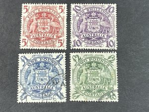 AUSTRALIA # 218-221-USED-----COMPLETE SET----1949-50(LOTF)