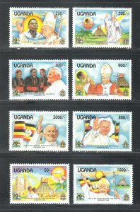 Uganda Scott #1113-1120 MNH