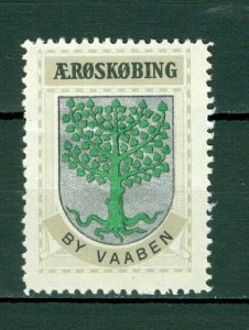 Denmark. Poster Stamp 1940/42. Mnh. Town: Aeroskobing. Coats Of Arms. Tree