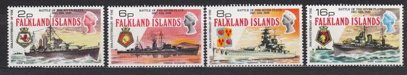 Falkland Islands Dependencies-1974 Battleships Sc# 237/240 - MNH (2412)