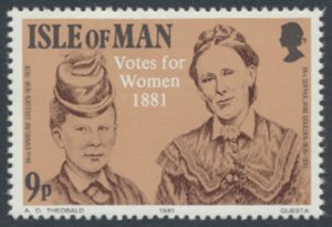 Isle of Man GB  SC# 197  SG 201 Women's Suffrage MNH  see details & scan