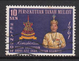 Malaya Selangor 1961 Sc 113 Installation of Sultan Used