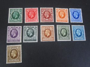 United Kingdom 1934 Sc 210-20 KGV set MH