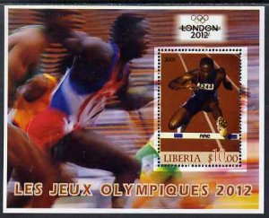 LIBERIA - 2012 - London Olympics - Perf Min Sheet - MNH - Private Issue