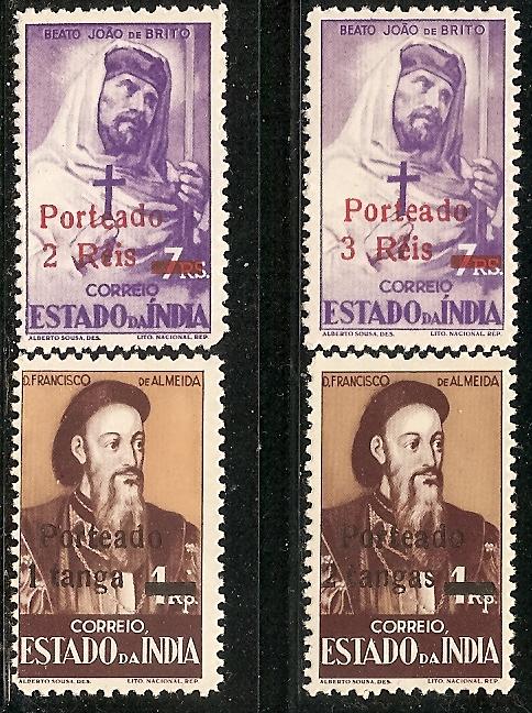 Port. India J43-46 Mint OG 1951 Postage Dues