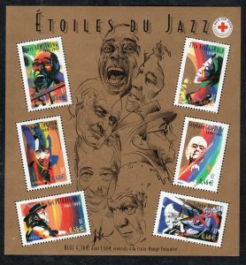 FRANCE Scott 2910a MNH**  Musician 2002 souvenir sheet