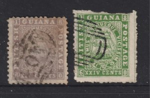 British Guiana x 2 used old ones