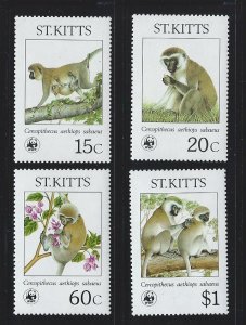 St. Kitts  WWF mnh sc#  189-192