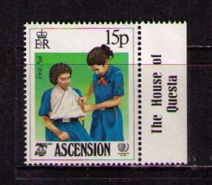 ASCENSION Sc# 378 MNH FVF Mgn Imot Girl Guides First Aid