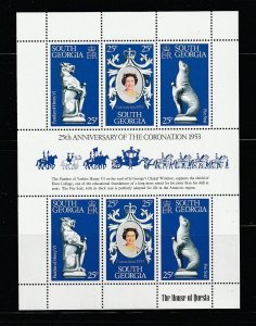 South Georgia 51 Set MNH Queen Elizabeth Coronation Anniversary