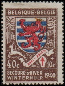 Belgium B266 - Unused-NG - 40+10c Arms of Arlon / Forests (1940)