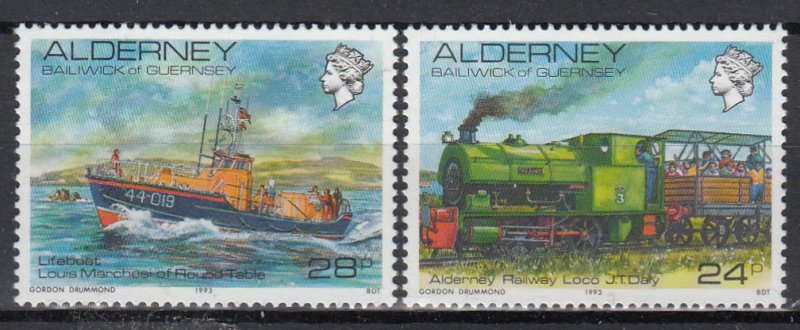 Alderney 1993 Pictorial New Values superb Unmounted mint NHM