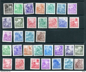 Germany/DDR 1953-4 Sc 155-171(-2 stamps) Sc 187-204 MH Numerical  12383