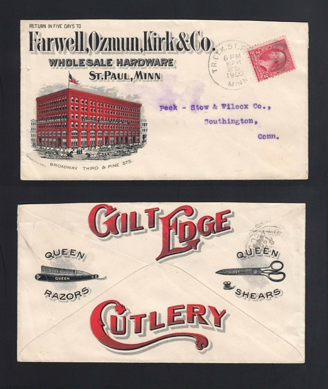 MINNESOTA: St. Paul 1900 Farwell, Ozmun & Kirk - RAZORS/SHEARS