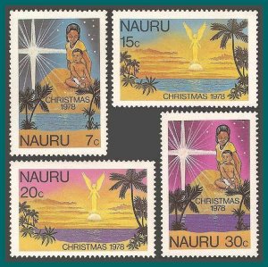 Nauru 1978 Christmas, MLH  #184-187,SG193-SG196