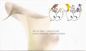 2004 Canada FDC Sc 2072-4 - Flower Definitives - Coils