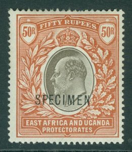 SG 16s East Africa & Uganda Protectorate 1903. 50r grey & red-brown, over...