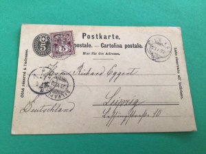 Switzerland early postal history 1890 postal card  item A15072