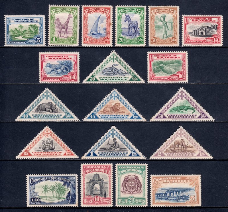 Mozambique Company - Scott #175-193 - MH - See description - SCV $13