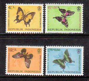 Indonesia Butterflies B156-B159 MNH VF 