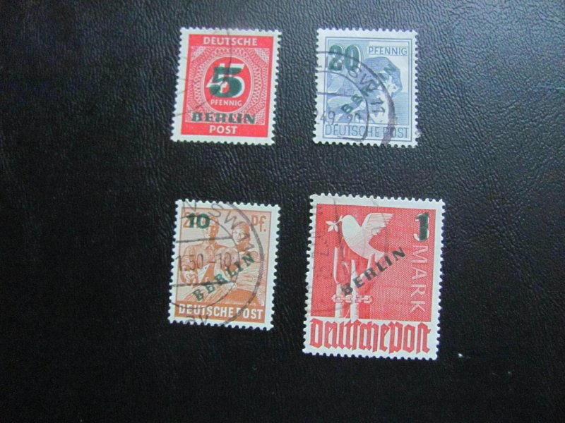 Germany Berlin 1949 USED SC 9N64-7 OVERPRINT SET VF/XF MICHEL 40 EUROS