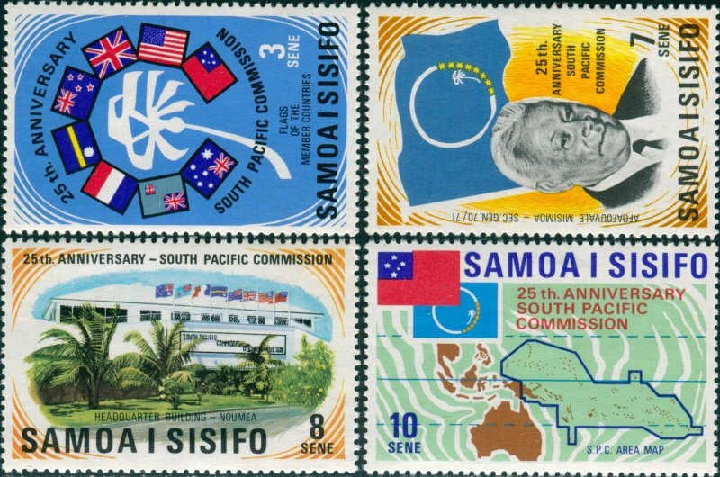 Samoa 1972 SG382-385 South Pacific Commission set MNH